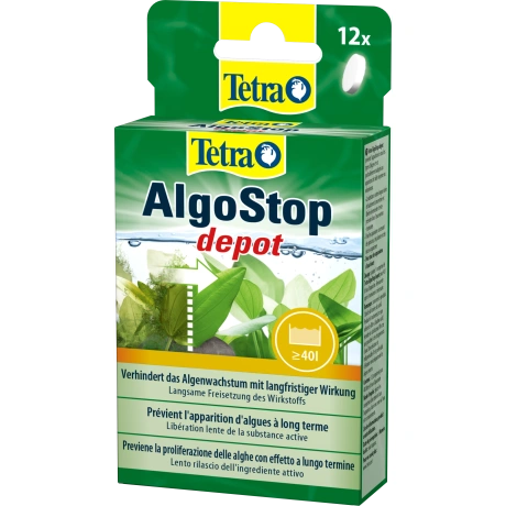 Tetra AlgoStop depot 12 Tab. таблетки для целенаправленного долгосрочного контроля водорослей, 12таб.