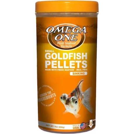 Omega One Small Goldfish Pellets 226г - гранулы для золотых рыбок