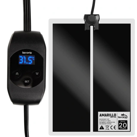 Terrario Amarillo 20W - apsildes paklājiņš ar LCD termostatu