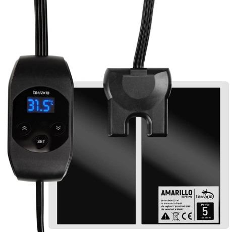 Terrario Amarillo 5W - apsildes paklājiņš ar LCD termostatu