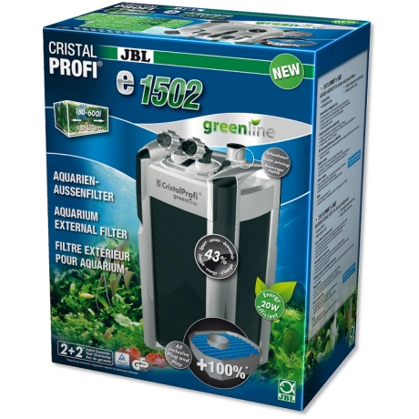 Ārējais filtrs JBL CRISTALPROFI e1502 greenline no 160 līdz 600 l