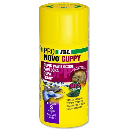 JBL Pronovo Guppy 100ml - корм для гуппи и живородящих рыб