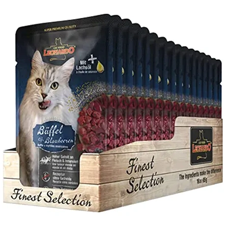 Leonardo Buffalo & Cranberry 85g konservi kaķiem ar bifeļu un dzērvenēm