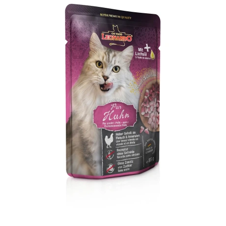 Leonardo Chicken 85g консервы для взрослых кошек с курицей