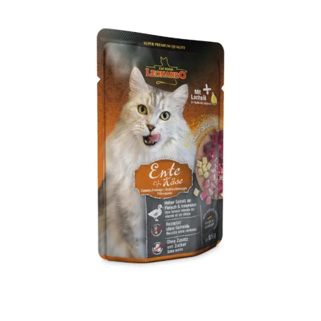 Leonardo Duck & Cheese 85g консервы для кошек с мясом утки и сыром