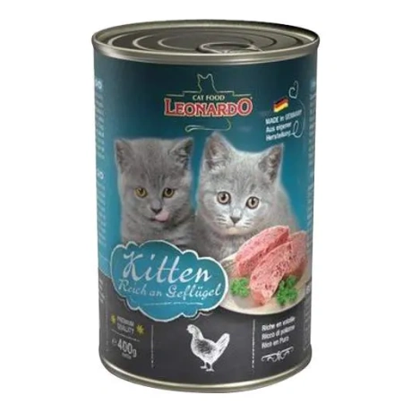 Leonardo Kitten poultry 400g консервы с птицей, для котят