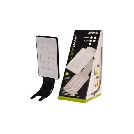 Aquael Leddy Smart 6W melna akvārija lampa (10-50l), melna