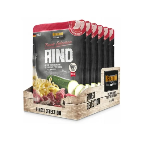 Belcando Beef/Spaetzle liellopu gaļas konservi un nūdeles pieaugušiem suņiem, 300g