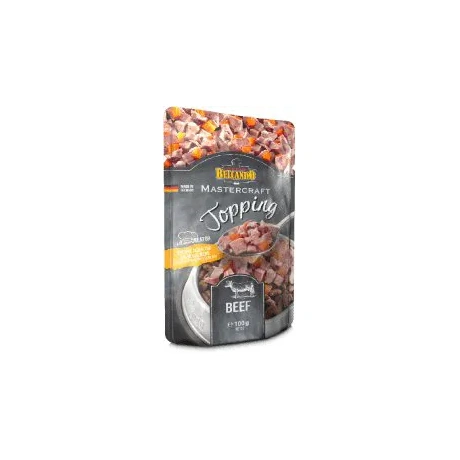 Belcando Mastercraft Topping Beef liellopu gaļas konservi pieaugušiem suņiem, 100g