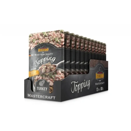 Belcando Mastercraft Topping Turkey konservēts tītars pieaugušiem suņiem, 100g