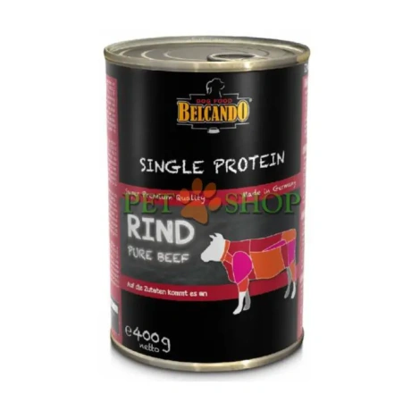 BELCANDO Pure Beef konservi pieaugušiem suņiem ar liellopa gaļu, 200g
