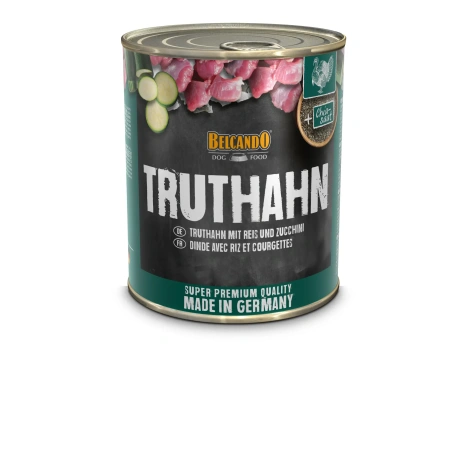 Belcando Turkey/Rice/Zukkini консервы для взрослых собак с индейкой, рисом и цукини, 800g