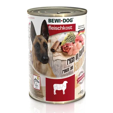 Bewi Dog Rich in Lamb konservi pieaugušiem suņiem ar jēra gaļu, 800g