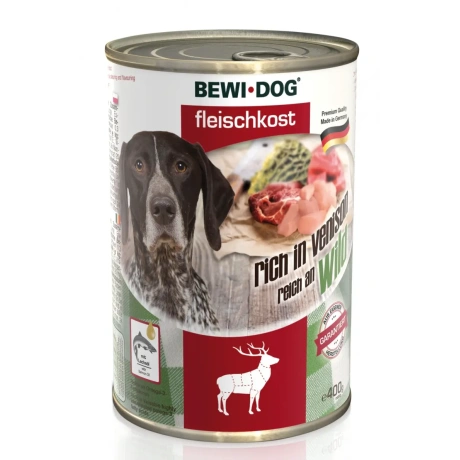 Bewi Dog Rich in Venison konservi pieaugušiem suņiem ar brieža gaļu, 800g