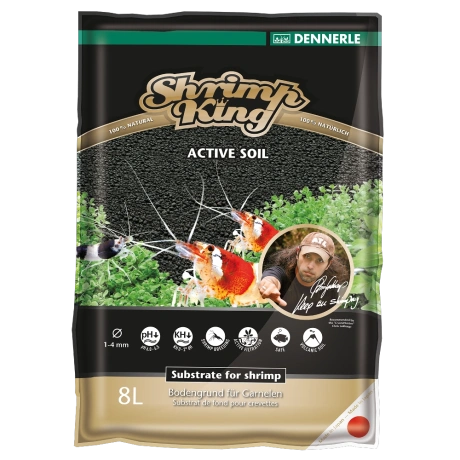 Питательный грунт Dennerle Shrimp King Active Soil - 8l