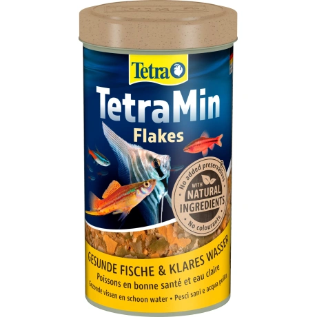 Tetra Min flakes 250 мл — корм для декоративных рыбок