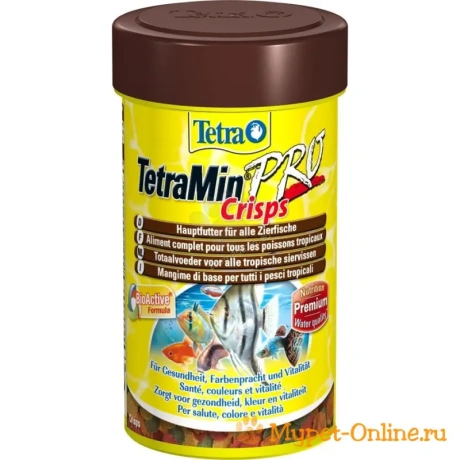 TetraMin Pro "Crisps" для аквариумных рыб, в виде чипсов 250ml
