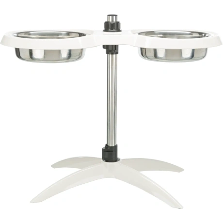 Bļodas ar pamatni 2x2.4L diam.25cm baltas