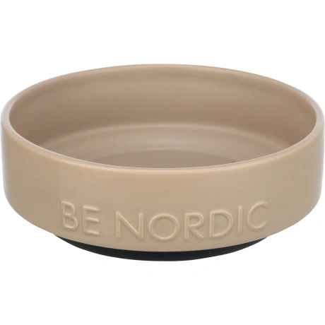 BE NORDIC bļoda, keramika/gumijas, 0,5 l/ø 16 cm, taupe