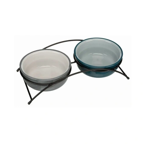 Bļodas ar pamatni 2x1,6 l, h.20 cm, benzīns/pelēks