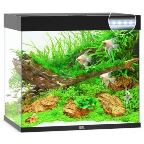 Akvārijs Lido LED 120 L melns