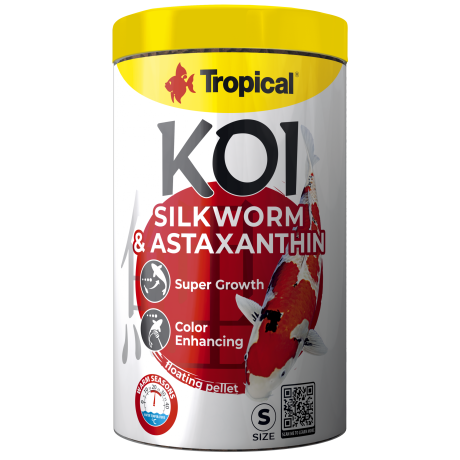 Tropical Koi Silkworm & Astaxantin Size M 1L