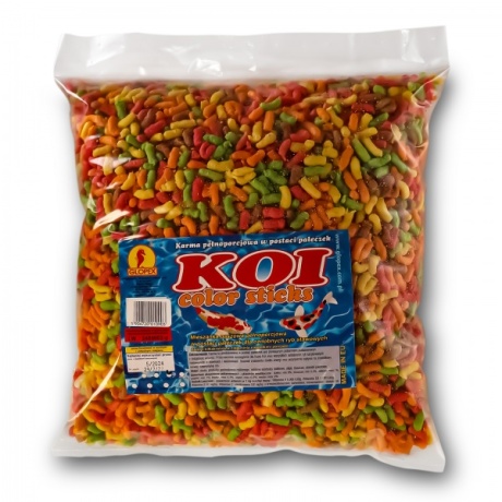 Glopex Koi color Sticks 5 l - pilnvērtīga barība zivīm