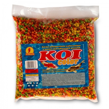 Glopex Koi color Granules 3l - pilnvērtīga barība zivīm