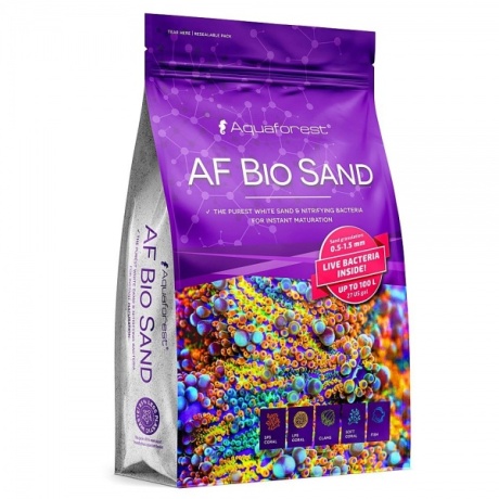 Dzīvās aragonīta smiltis Aquaforest Bio Sand 7,5 kg